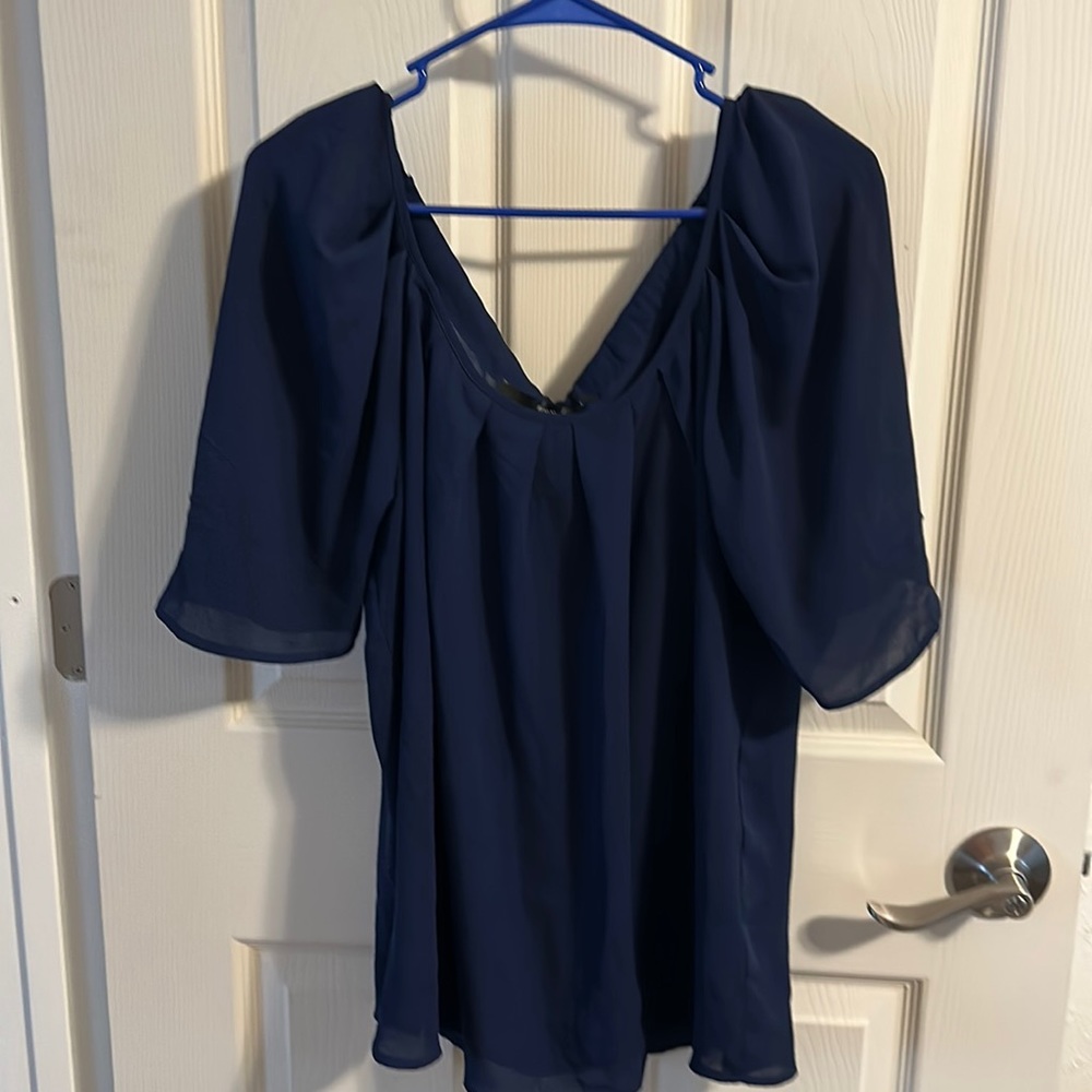 Navy Blue Women’s Blouse